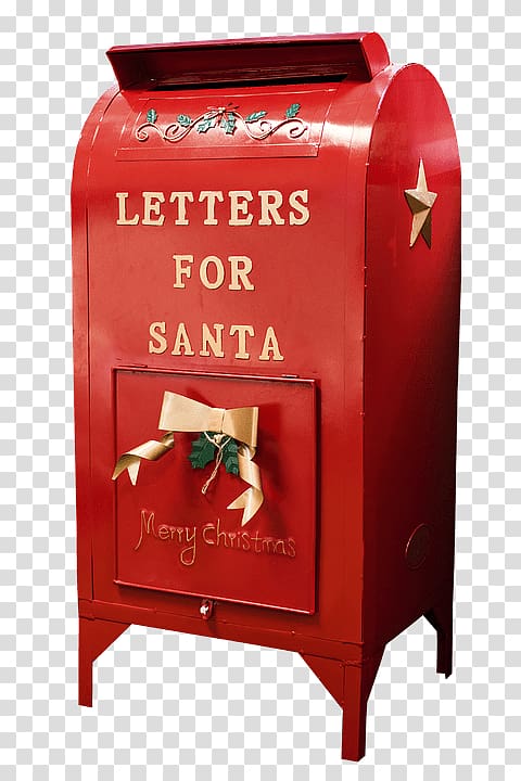 Letters for Santa mail box, Santa Claus Mailbox transparent background PNG clipart
