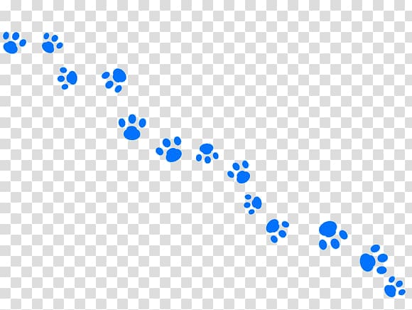 Dog Puppy Blue, Puppy footprints transparent background PNG clipart