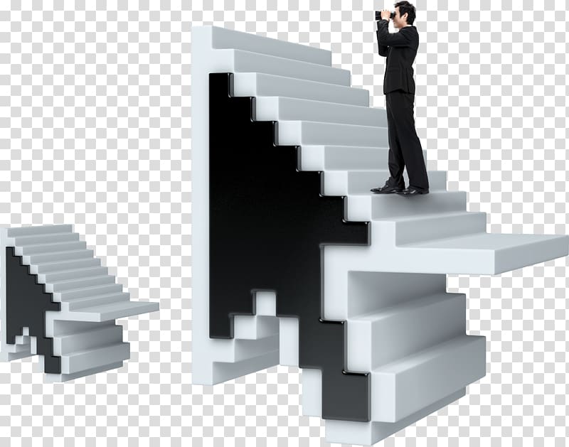 Computer mouse Cursor Microsoft Windows Pointer Windows Aero, Man on the stairs transparent background PNG clipart