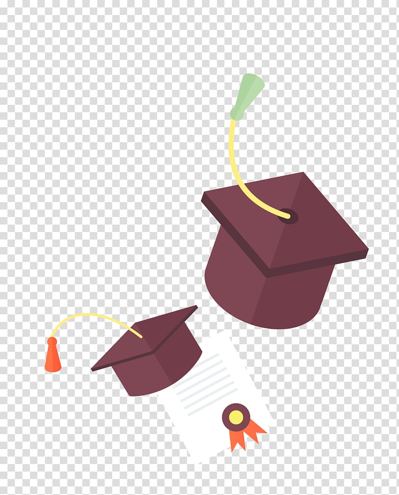 Bachelors degree Academic degree Licentiate Illustration, Bachelor of cap material transparent background PNG clipart