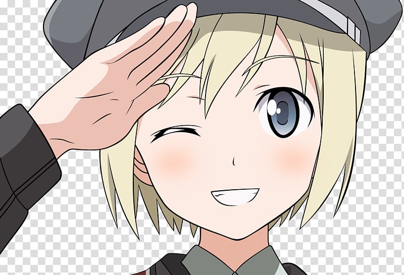 Erica Hartmann Anime Manga , Anime transparent background PNG clipart