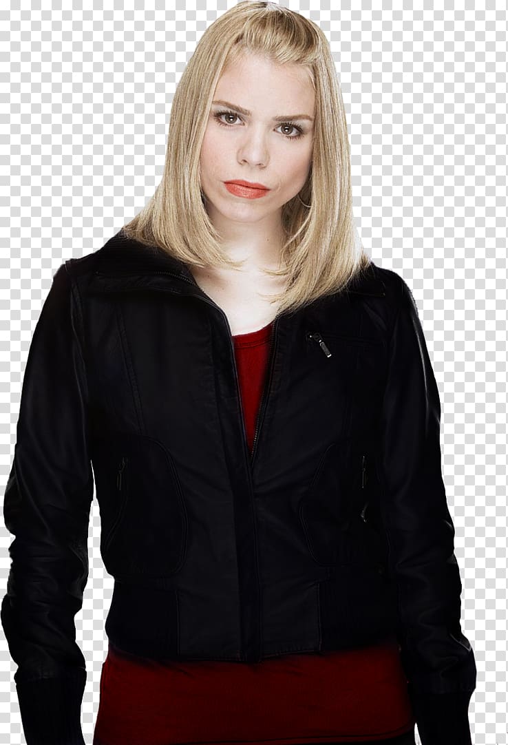 Billie Piper Leather jacket Rose Tyler Doctor Who The Doctor, Doctor Who Rose Tyler transparent background PNG clipart