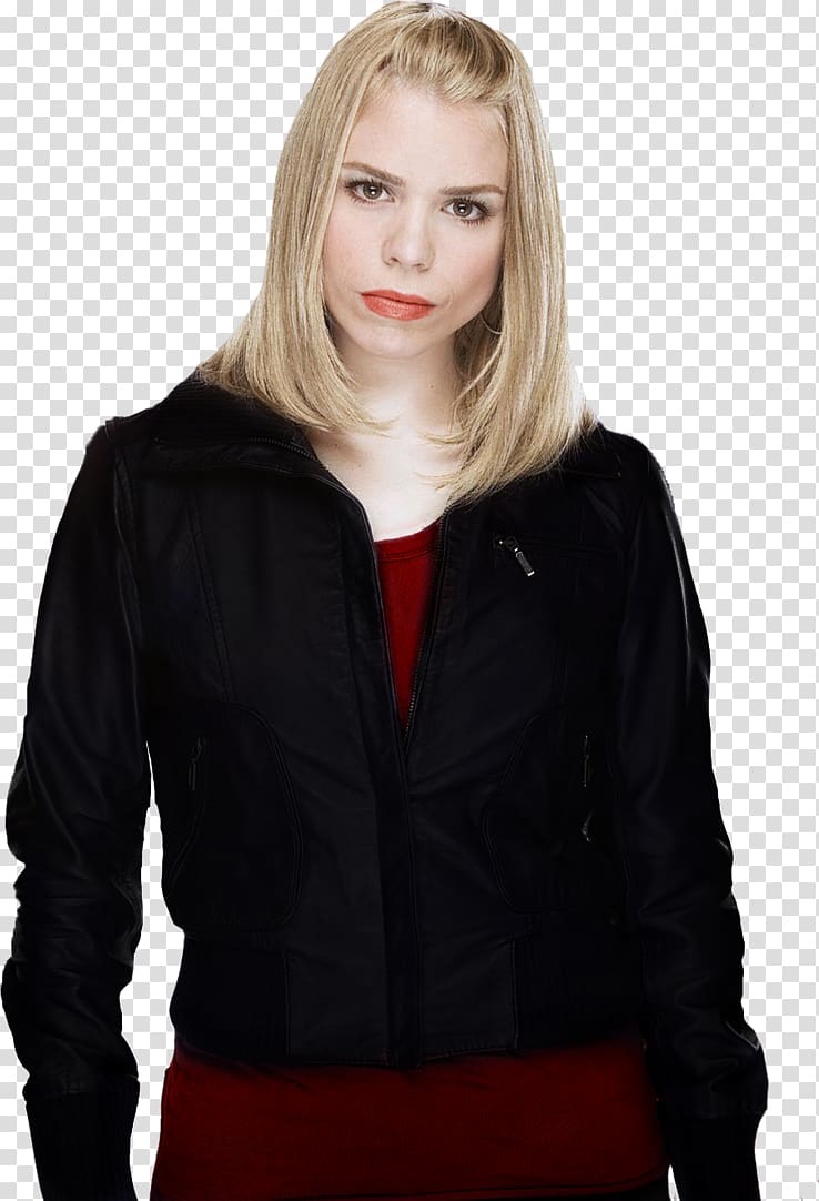 Billie Piper Leather jacket Doctor Who Rose Tyler Ninth Doctor, Doctor transparent background PNG clipart