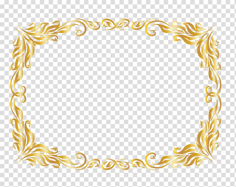 brown floral frame , frame Page layout Tag, Gold frame transparent background PNG clipart