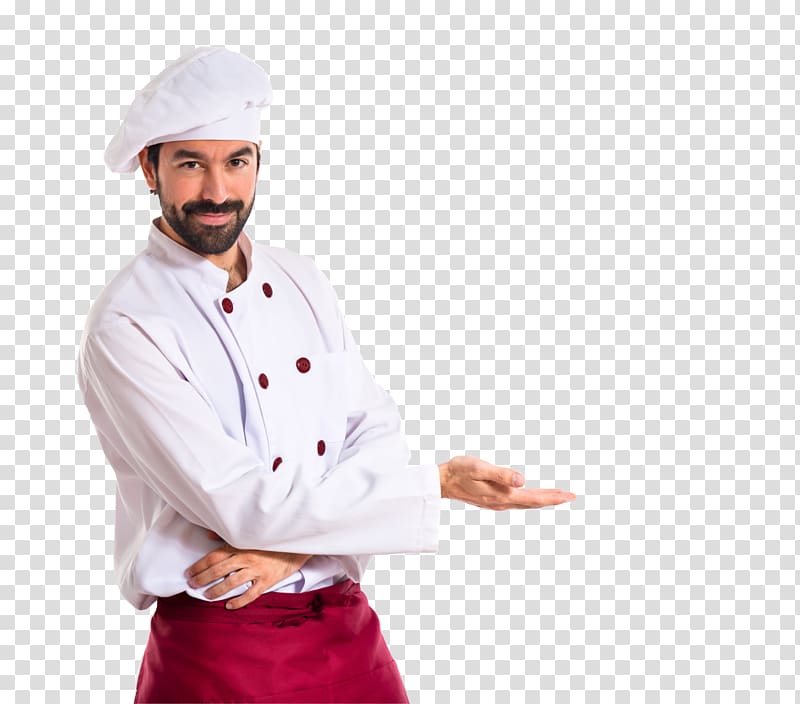 man wearing chef uniform, Chef\'s uniform Cooking Portuguese cuisine Top Chef, cooking transparent background PNG clipart