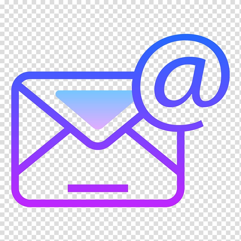 Purple mail paper and @ , Email address Computer Icons ...