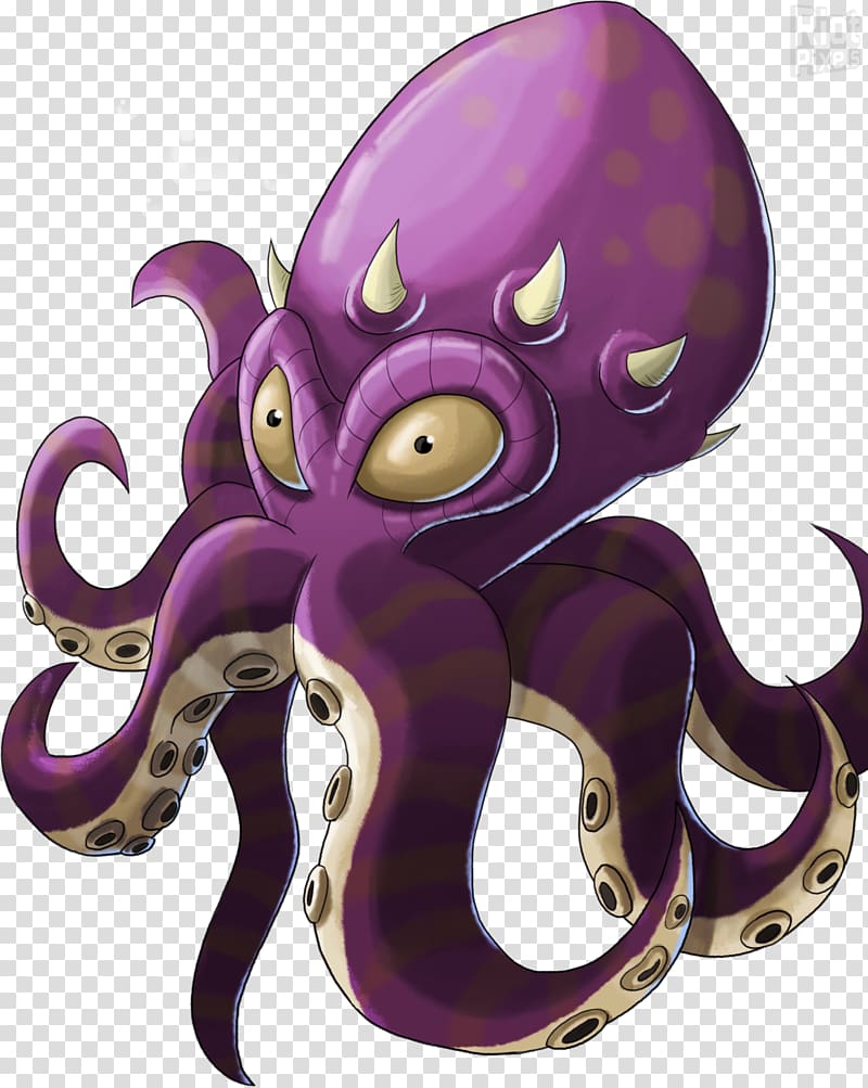 Octopus Cephalopod Animated cartoon Legendary creature, gryphon transparent background PNG clipart