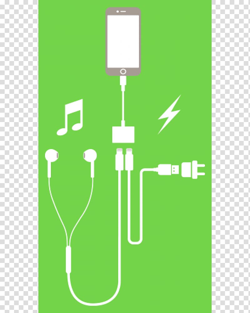 Apple iPhone 7 Plus Apple iPhone 8 Plus Belkin Lightning Audio + Charge RockStar AC adapter, belkin audio cable transparent background PNG clipart