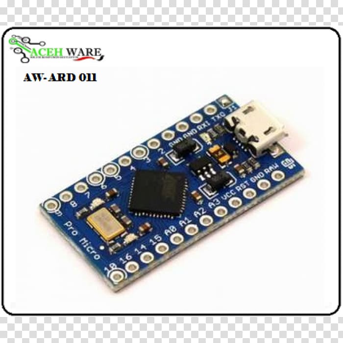 Arduino Micro Microcontroller Electronics ATmega328, Arduino Leonardo transparent background PNG clipart