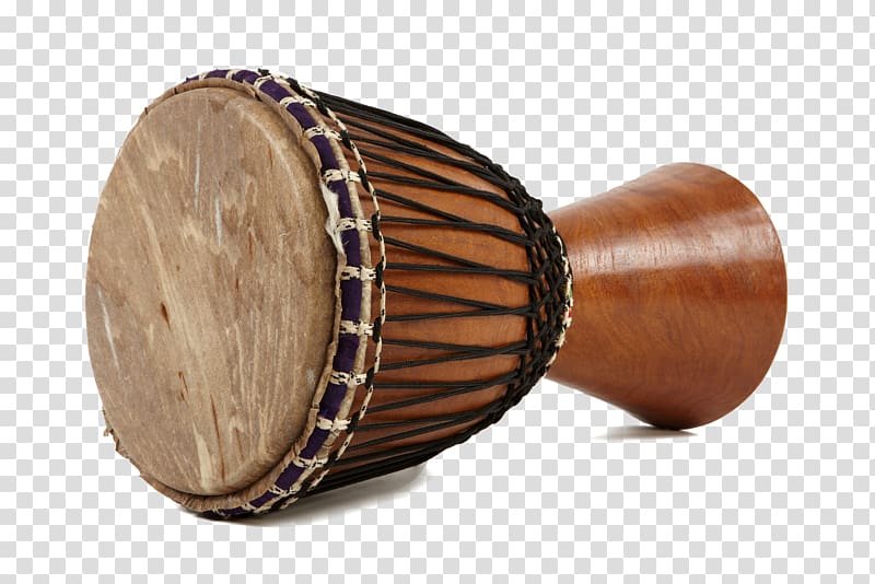 brown djembe, Drum Musical instrument Djembe, Brown Drum transparent background PNG clipart