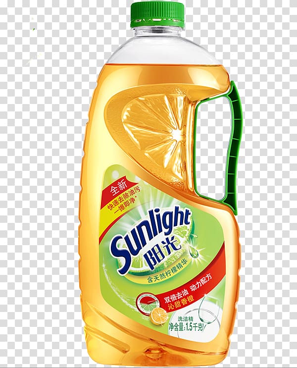 Dishwashing liquid Laundry detergent, Sunshine detergent transparent background PNG clipart