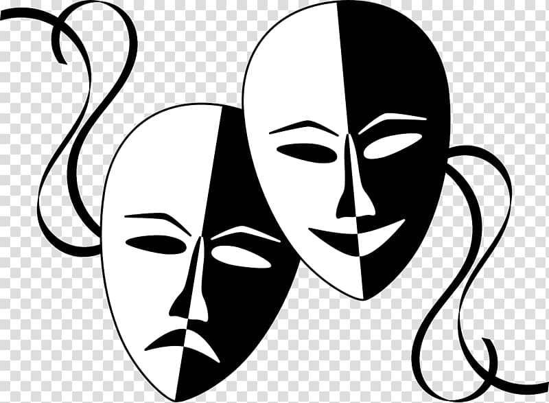 Mask Theatre Drama, mask transparent background PNG clipart