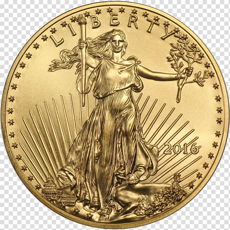 American Gold Eagle Bullion United States Mint Double eagle, bullion transparent background PNG clipart