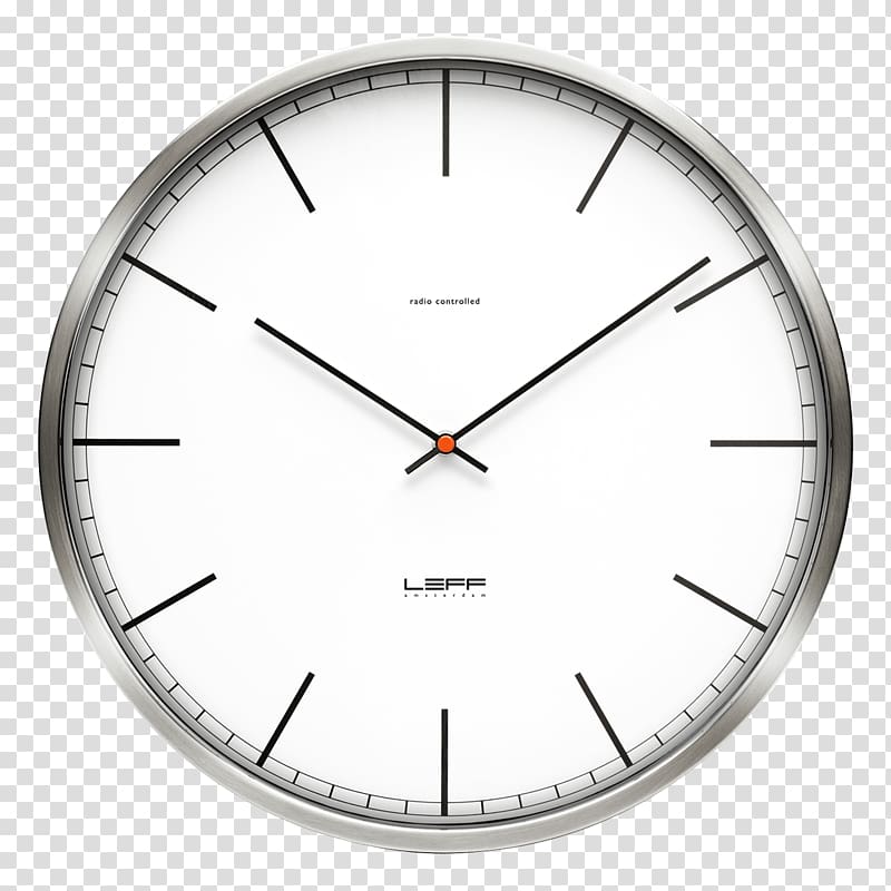 Alarm Clocks LEFF Amsterdam Stainless steel Wall, clock transparent background PNG clipart