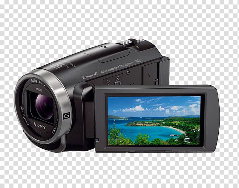 Camcorder 1080p Sony u7d22u5c3c Handycam, Projection camera transparent background PNG clipart