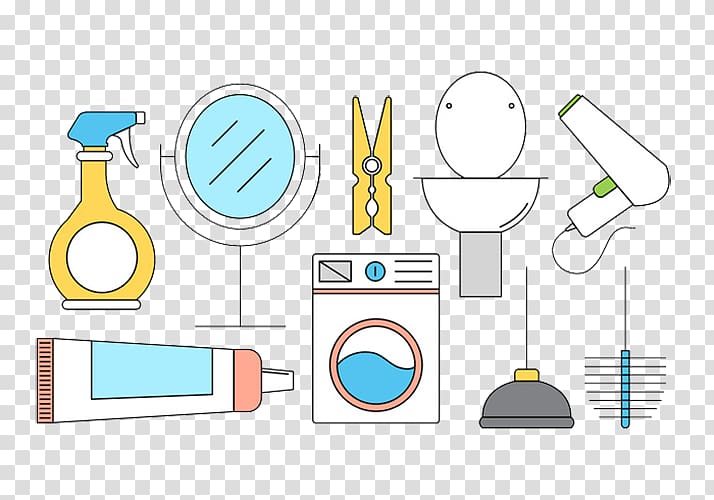 Graphic design Illustration, Watering can clean washing machine clip transparent background PNG clipart