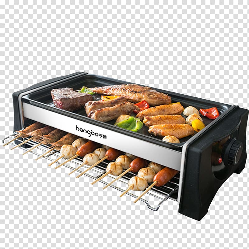 Barbecue grill Furnace Grilling Oven Electricity, Smoking double electric oven transparent background PNG clipart