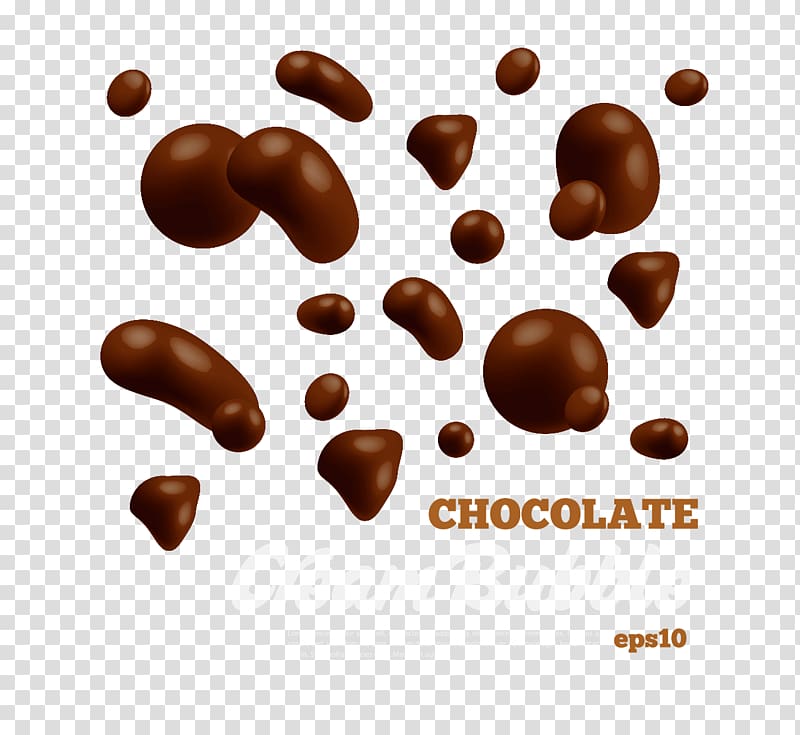Coffee Praline Chocolate-coated peanut Bonbon, Chocolate Beans transparent background PNG clipart