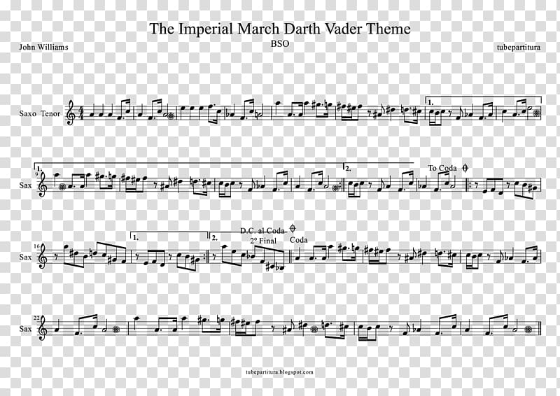 Anakin Skywalker The Imperial March Star Wars (soundtrack) Music of Star Wars Sheet Music, sheet music transparent background PNG clipart