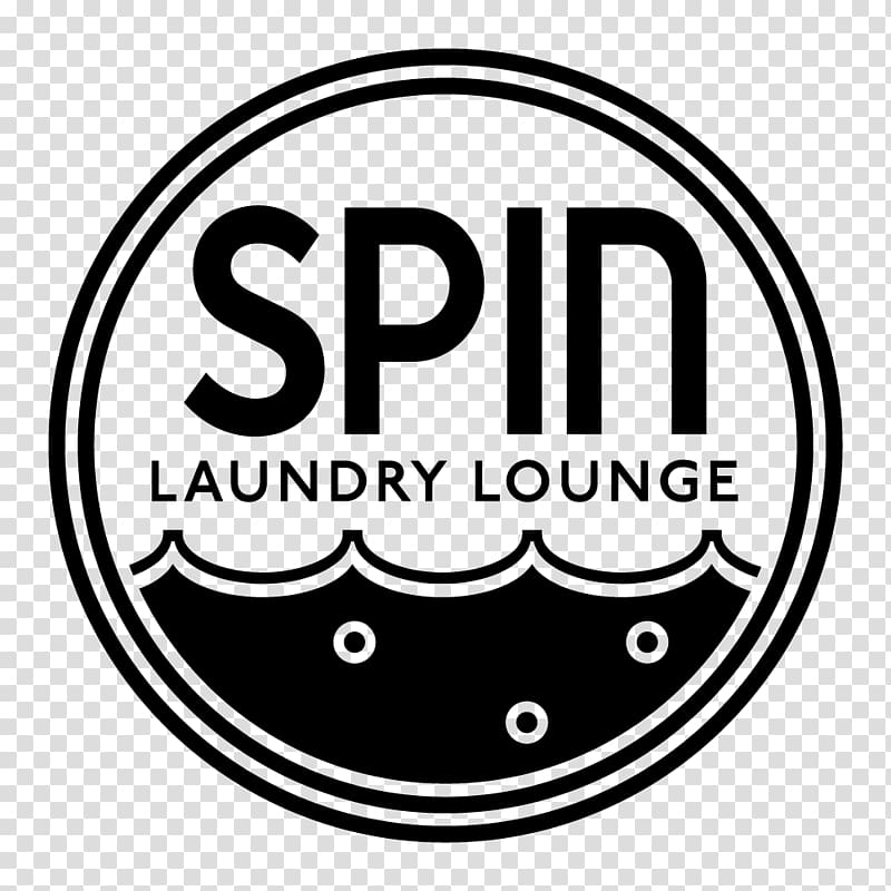 Cafe Coffee Spin Laundry Lounge Retail Logo, now transparent background PNG clipart