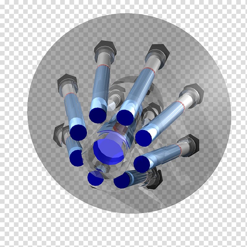 Cobalt blue plastic Cylinder Computer hardware, View From The Bottom transparent background PNG clipart
