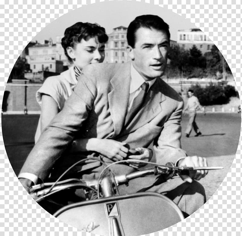 Gregory Peck Roman Holiday Princess Anne Film Scooter, scooter transparent background PNG clipart