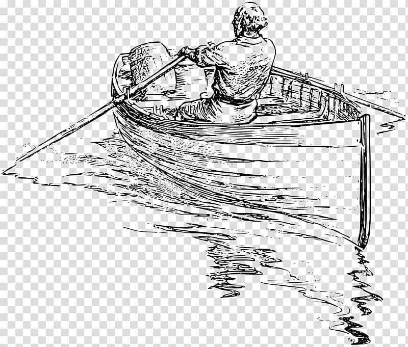 Rowing Drawing Boat , wooden boat transparent background PNG clipart