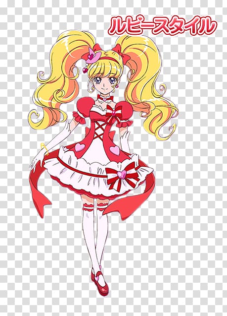 Mirai Asahina Pretty Cure Riko Izayoi Topaz Ruby, mystical fairy wings cosplay transparent background PNG clipart