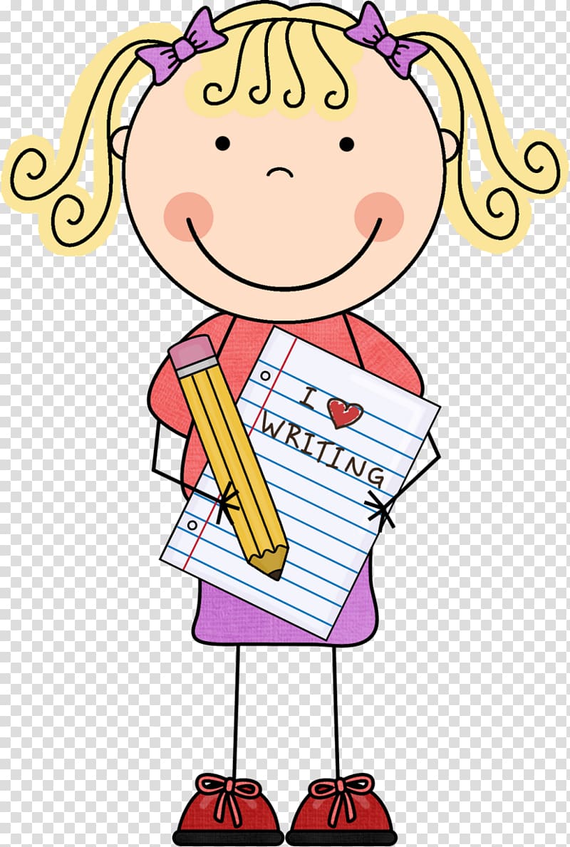 Free writing Child , Girl Thinking transparent background PNG clipart ...