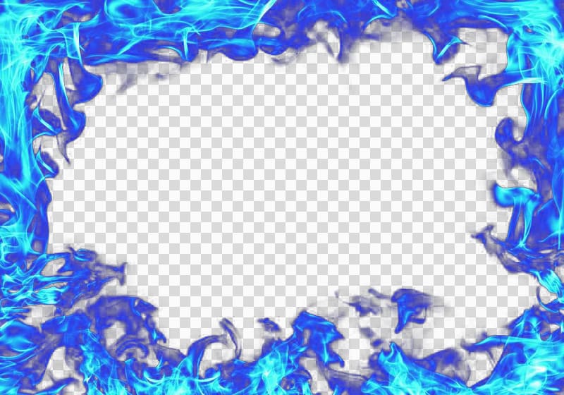 blue flame boarder illustration, Blue Sky Pattern, Blue flame transparent background PNG clipart