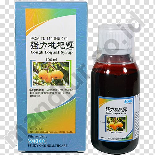 Loquat Cough medicine Syrup Nin Jiom Pei Pa Koa, Loquat transparent background PNG clipart