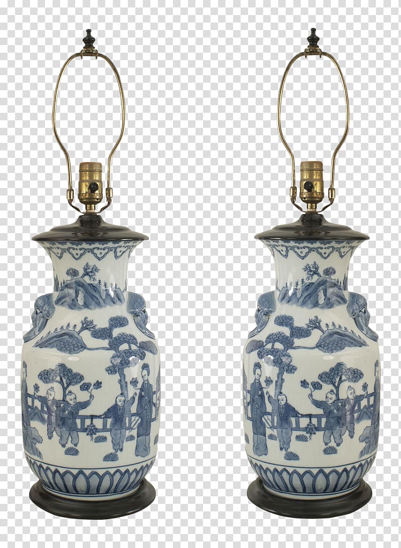 Ceramic Porcelain Cobalt blue Blue and white pottery Vase, vase transparent background PNG clipart