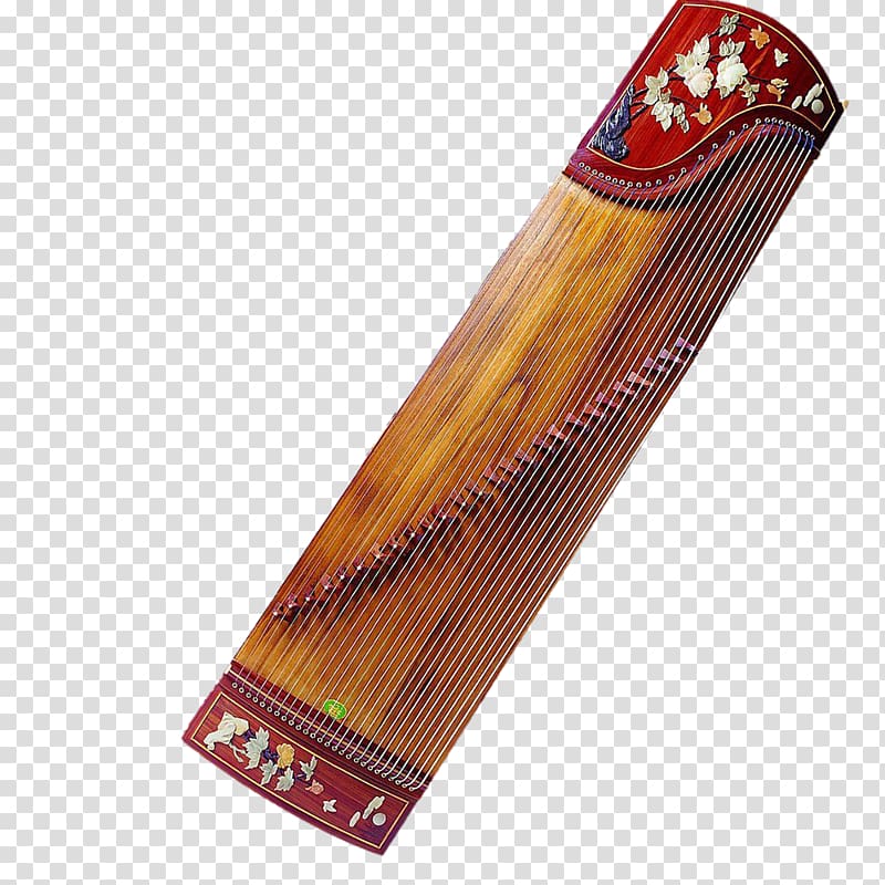Guzheng Musical instrument, Decorative pattern musical elements transparent background PNG clipart
