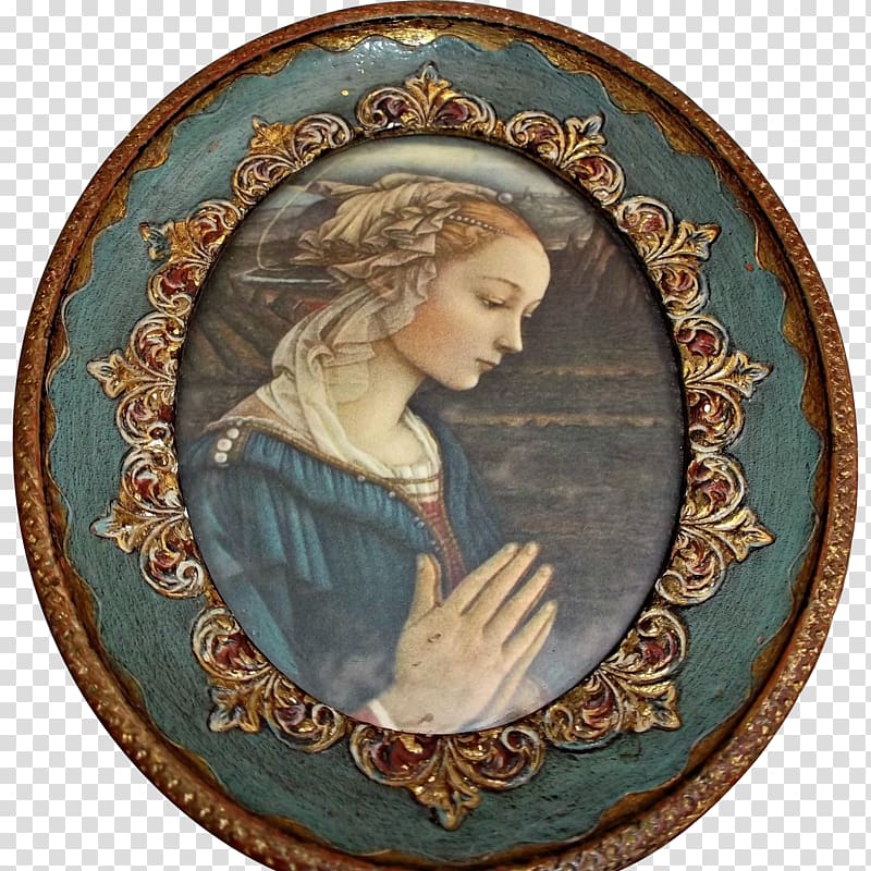 Filippo Lippi Frames Madonna Antique Oval, antique transparent background PNG clipart