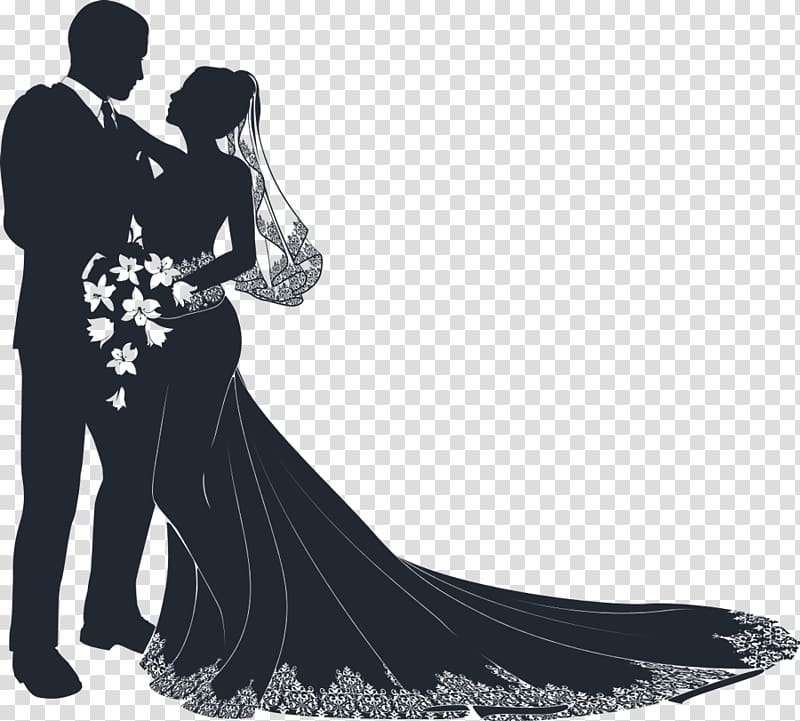 groom and bride art, Wedding invitation Bridegroom , wedding transparent background PNG clipart