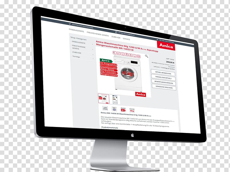 Responsive web design Template Shopware Computer Monitors iMac, clever transparent background PNG clipart