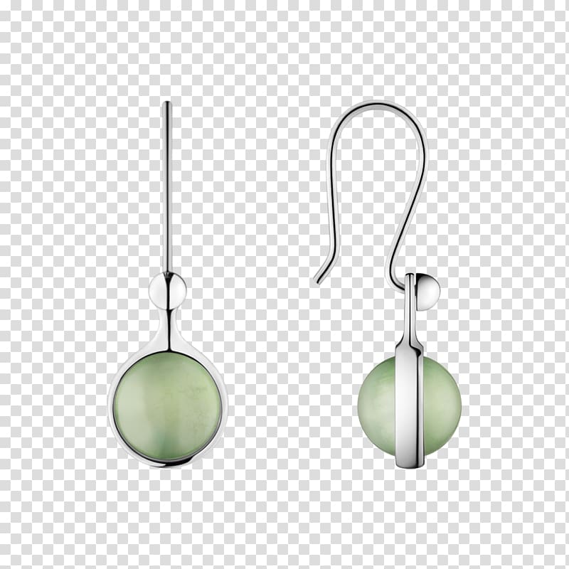 Earring Tahitian pearl Silver, silver transparent background PNG clipart