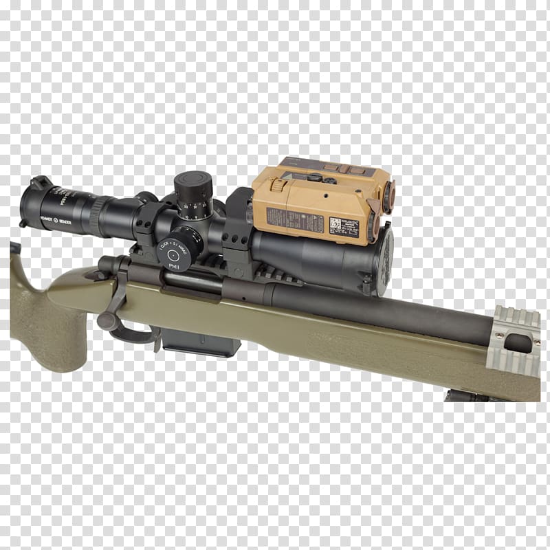 Weapon Range Finders Laser rangefinder Telescopic sight Picatinny rail, laser gun transparent background PNG clipart