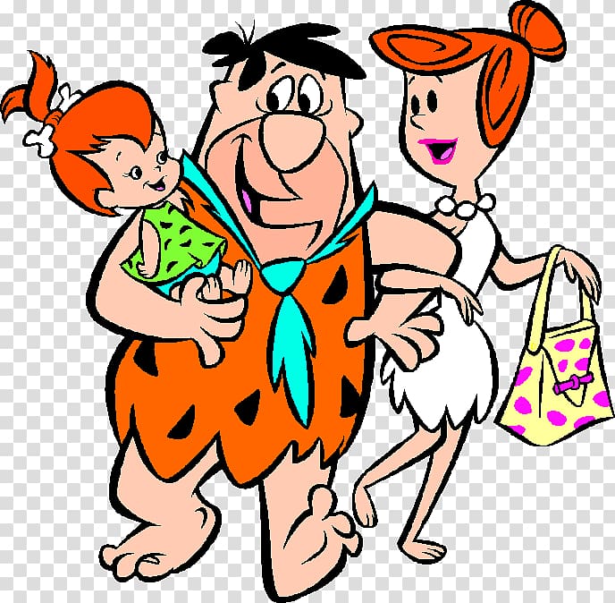 Wilma Flintstone Fred Flintstone Pebbles Flinstone Barney Rubble Betty Rubble, flintstones characters transparent background PNG clipart