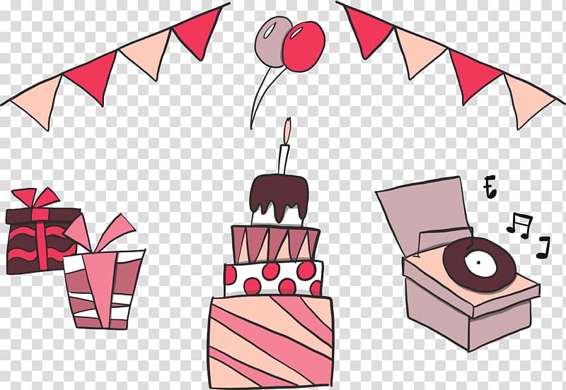 Party , Birthday celebration album gift transparent background PNG clipart