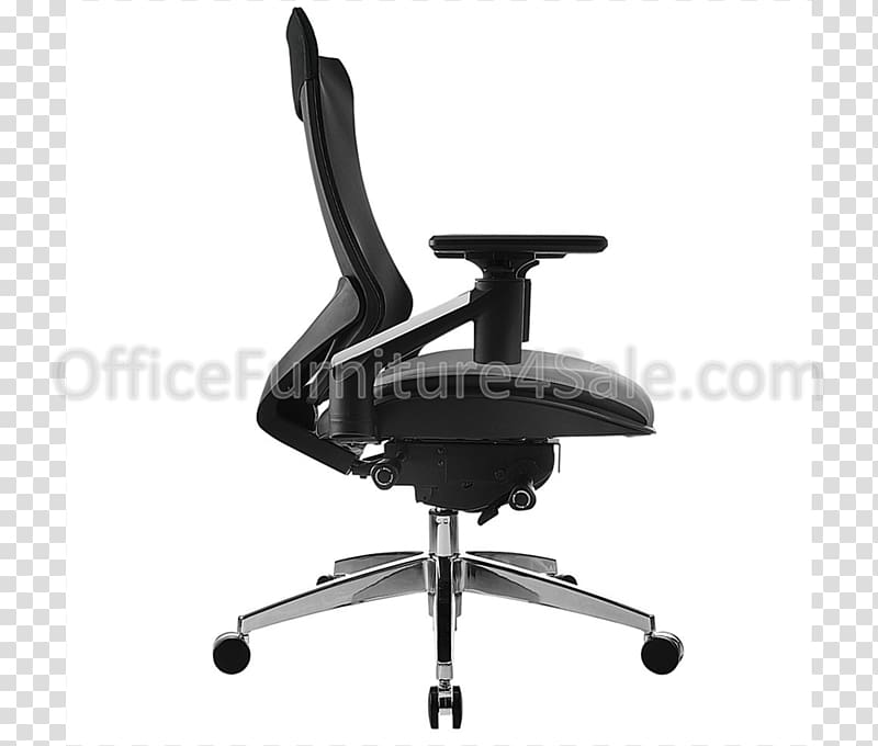 Table Office & Desk Chairs Bonded leather Swivel chair, office desk transparent background PNG clipart