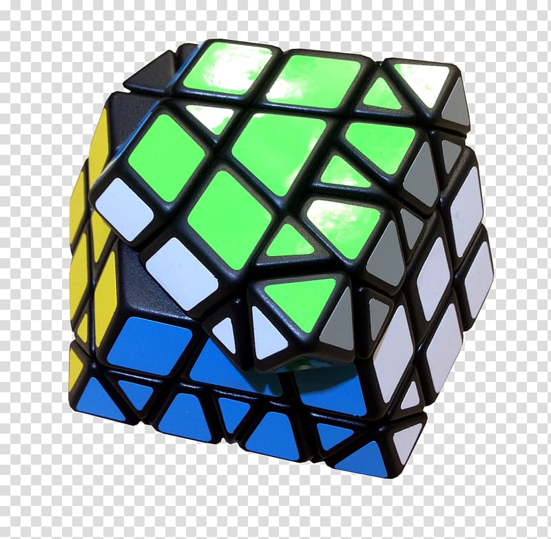 Rubik\'s Cube Puzzle Cobalt blue, geometric thumb transparent background PNG clipart