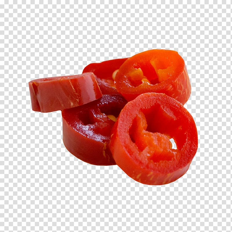Piquillo pepper Paprika Capsicum annuum Potato Tomato, pepper slices transparent background PNG clipart