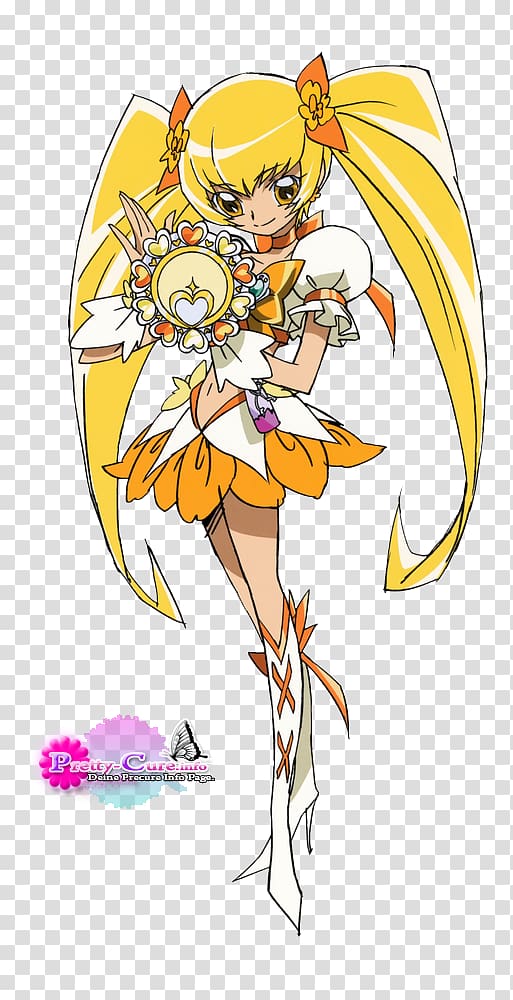 Kaoruko Hanasaki Pretty Cure Tsubomi Hanasaki Magical girl Illustration, Pretty Cure transparent background PNG clipart