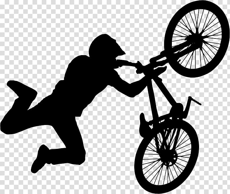 BMX Motorcycle stunt riding , ride on a bicycle transparent background PNG clipart
