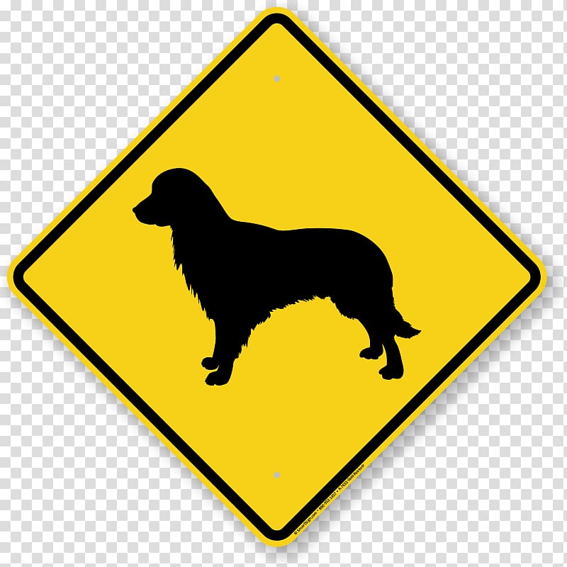Traffic sign Driving Road Vehicle School zone, golden retriever transparent background PNG clipart