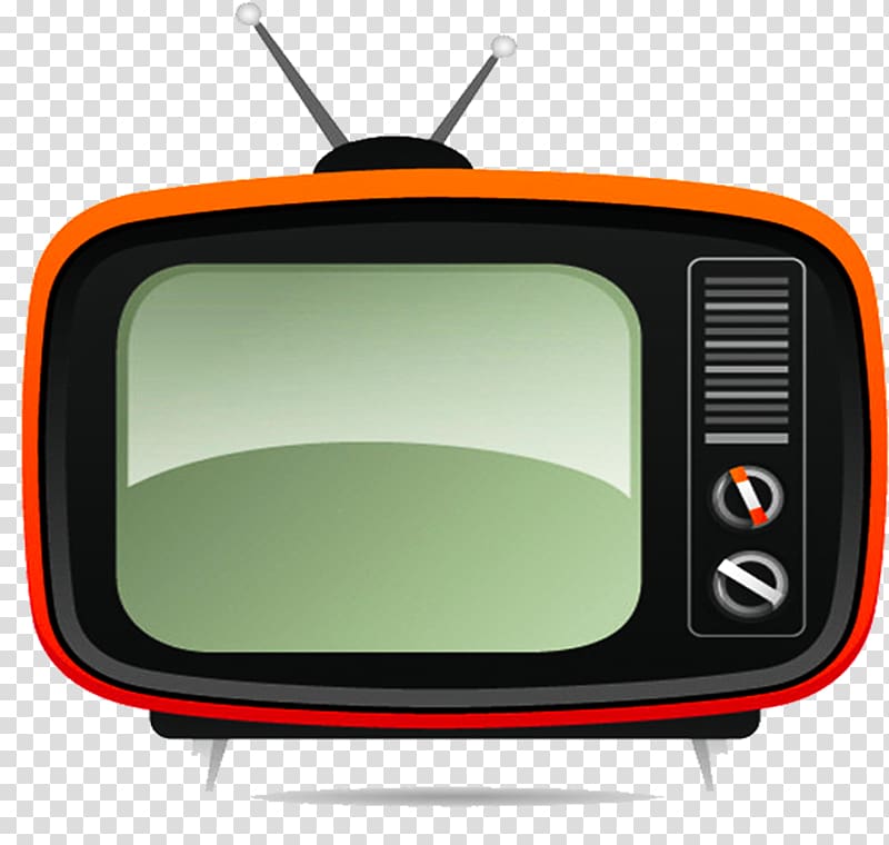 black and red CRT TV, Television channel Television show, Old TV transparent background PNG clipart
