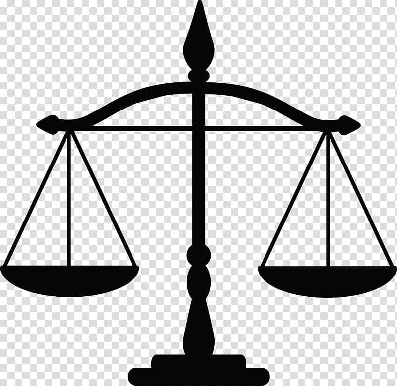 black balance scale, Justice Weighing scale Law , Black flat balance silhouette transparent background PNG clipart
