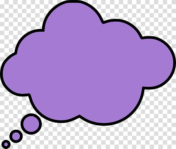Thought Speech balloon Free content , Purple Cloud transparent background PNG clipart