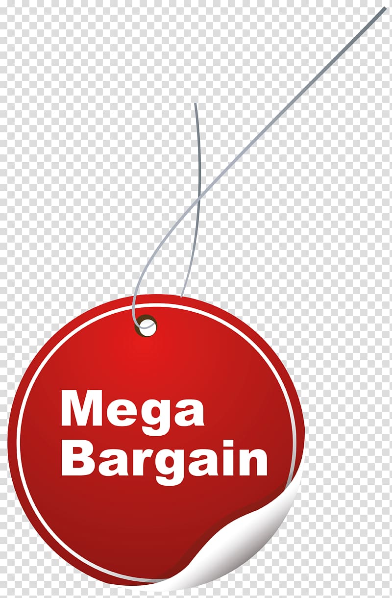 mega bargain hang tag, Label , Mega Bargain Label transparent background PNG clipart